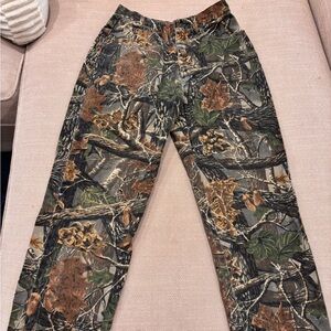 Vintage hunting theme denim jeans